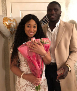 Sharon Oyakhilome's with her fiance